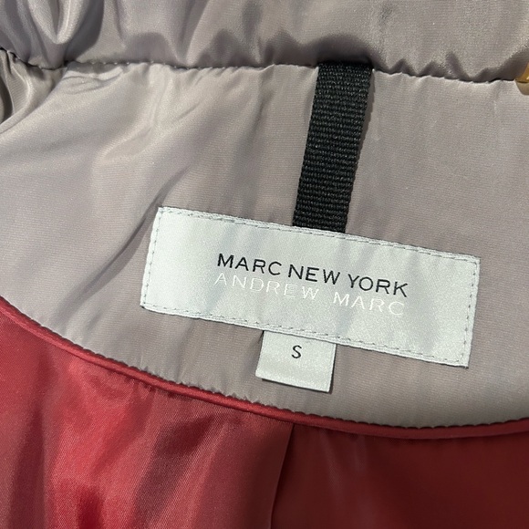 Marc New York by Andrew Marc Beautiful Down Puff Jacket Genuine Coyote Fur Trim - Picture 8 of 9